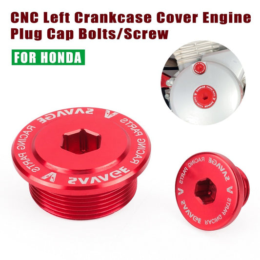 for Honda XR 125L 150L 190L CNC Left Crankcase Cover Engine Plug Cap Bolts/Screw Q