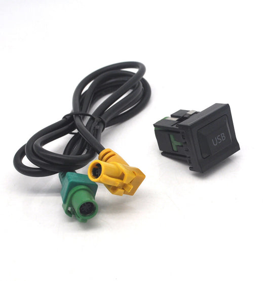 USB PORT DASH SOCKET CABLE for VW for GOLF for PASSAT for Jetta for TIGUAN CC RNS510 310 RCD510 v