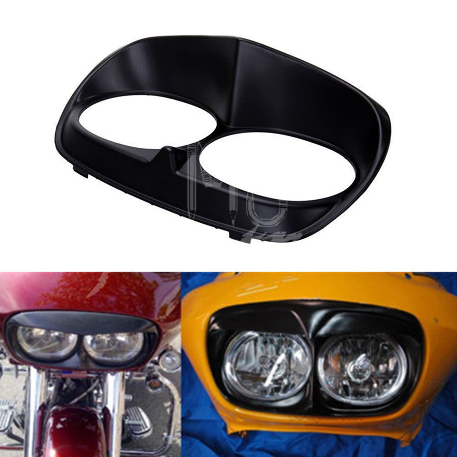 Matt Black Headlight Bezel Scowl Outer Fairing Cover For Road Glide Custom 98-13 Q