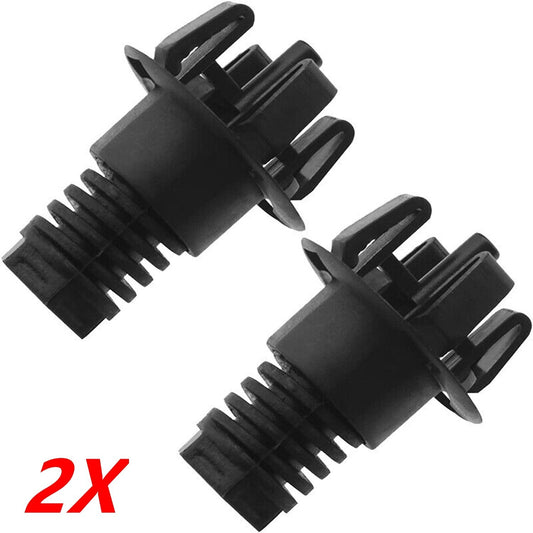 Hood Slam Adjuster 7183752 Sets 2 Plastic Retaining Holders W/Rubber Stop Buffer