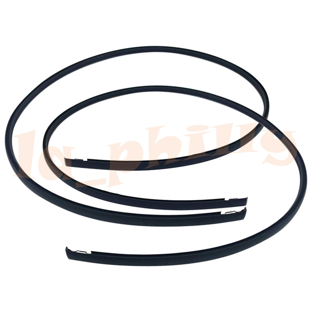 Fit for Honda Fit Jazz 2007-2008 Black Rubber RHLH Side Roof Drip Moulding Trim