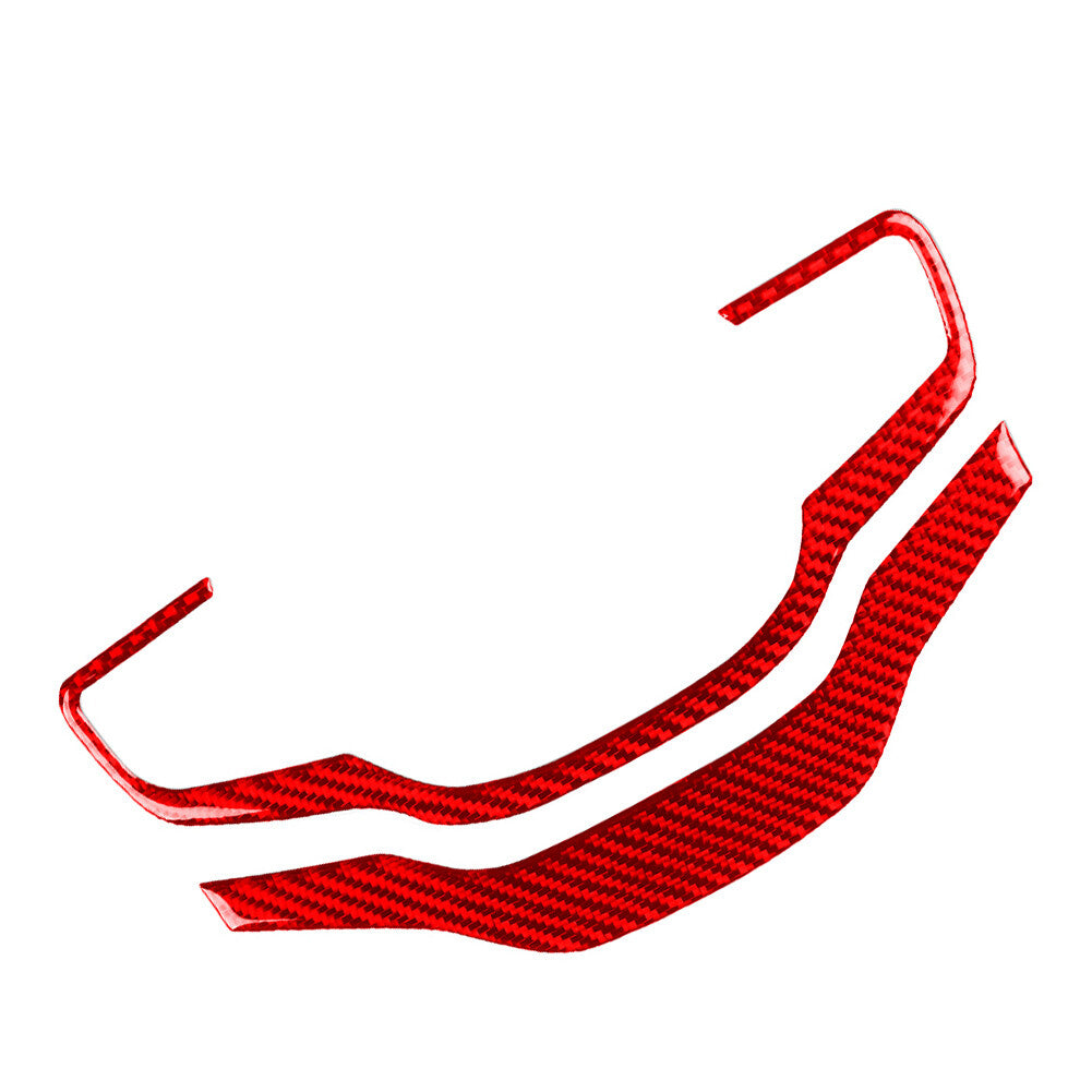 Red Steering Wheel Button Frame Cover Trim for Jaguar for F-Type 2013-2024