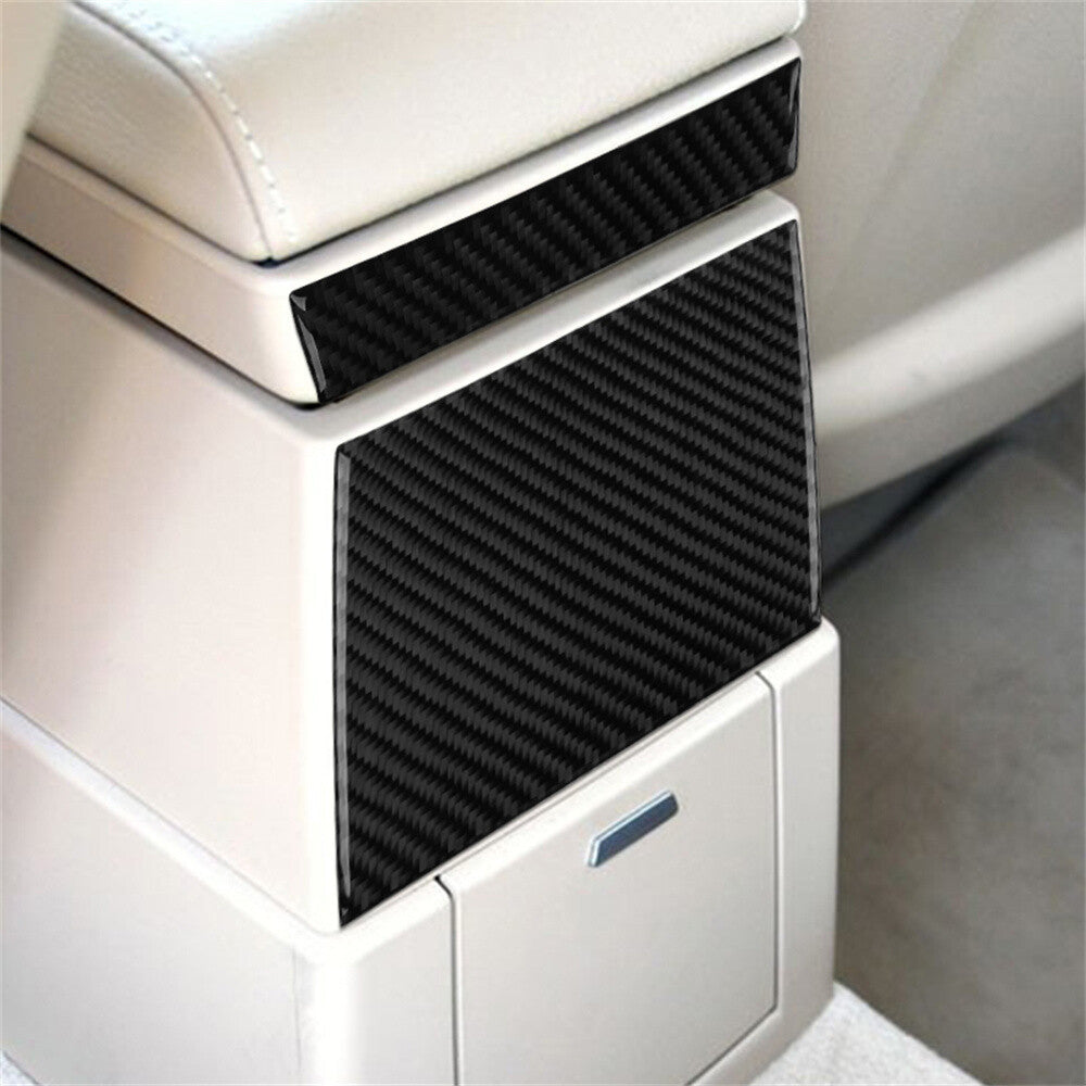 Soft Carbon Fiber Rear Central Console Upper Panel Trim for BMW X3 E83 2004-2010