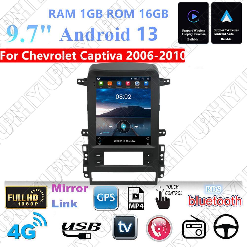 For 2006-2010 Chevy Captiva Carplay Radio Stereo GPS Navigation Wifi Player 9.7