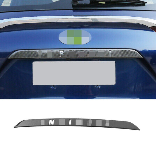 for Infiniti QX50 19-2023 Carbon Fiber Rear Tailgate Trunk Lid Middle Cover Trim