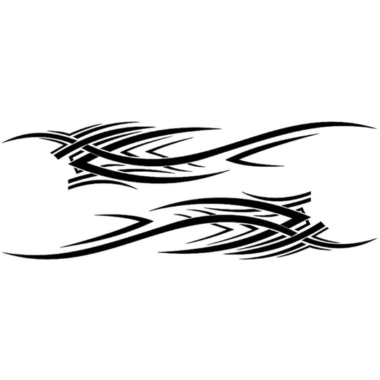 2Pcs Car Stickers Vinyl Decals Fire Flame Waterproof Decoration Auto Accessories