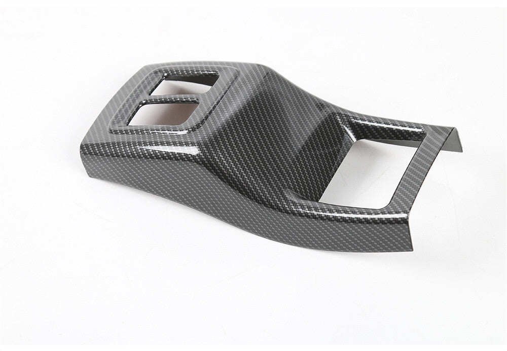 Carbon Fiber ABS Armrest Storage Box Rear Air Vent Trim for Jeep Compass 2017-20