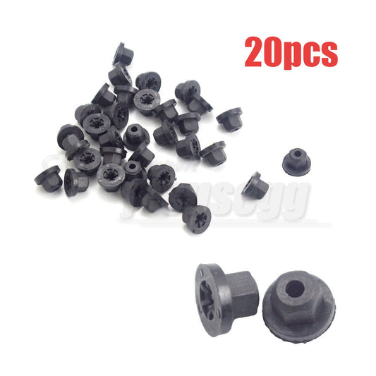 Qty20 Exterior Plastic Body Nut Flange Clip 16131176747 for BMW E30 E32 E34 for Benz