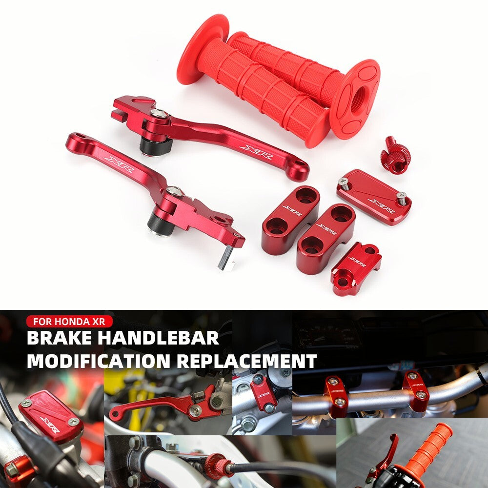Handlebar Levers Clamp Grips Cylinder Cover Kit for HONDA XR400R 1996-2004 Q