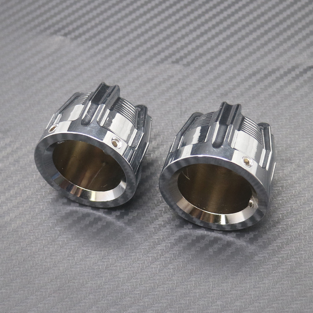 Chrome Front Axle Cap Nut Cover for Harley Dyna Electra Street Glide Sportster Q