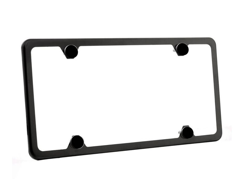 Car license plate frame cover, front and rear powder coated matte black, suitable for Hyundai .