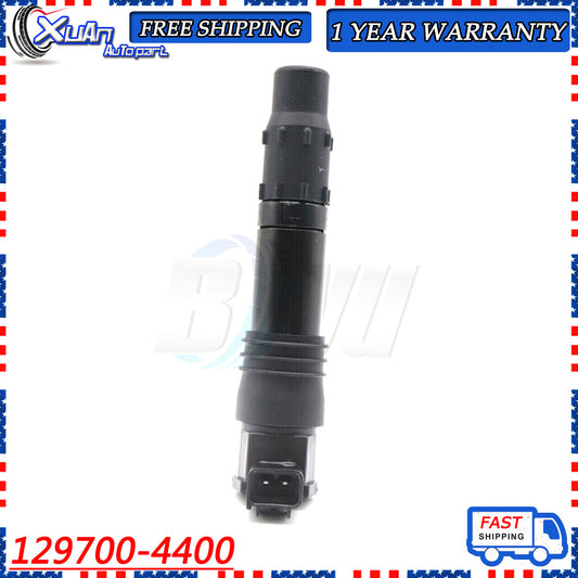 Black 1 ignition coil for Suzuki GSX1300R Hayabusa 1300R 1999 - 2012 129700-4400- v