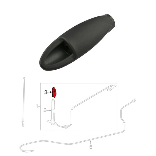 86392-AE010 Antenna Ornament Adapter Base Bezel For 2008-2010 for Toyota for Sienna New Q