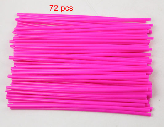 Pink Wheel Spoke Wrap Skins Coat Trim Cover Pipe Motorcycle cross Pit Dirt Bike