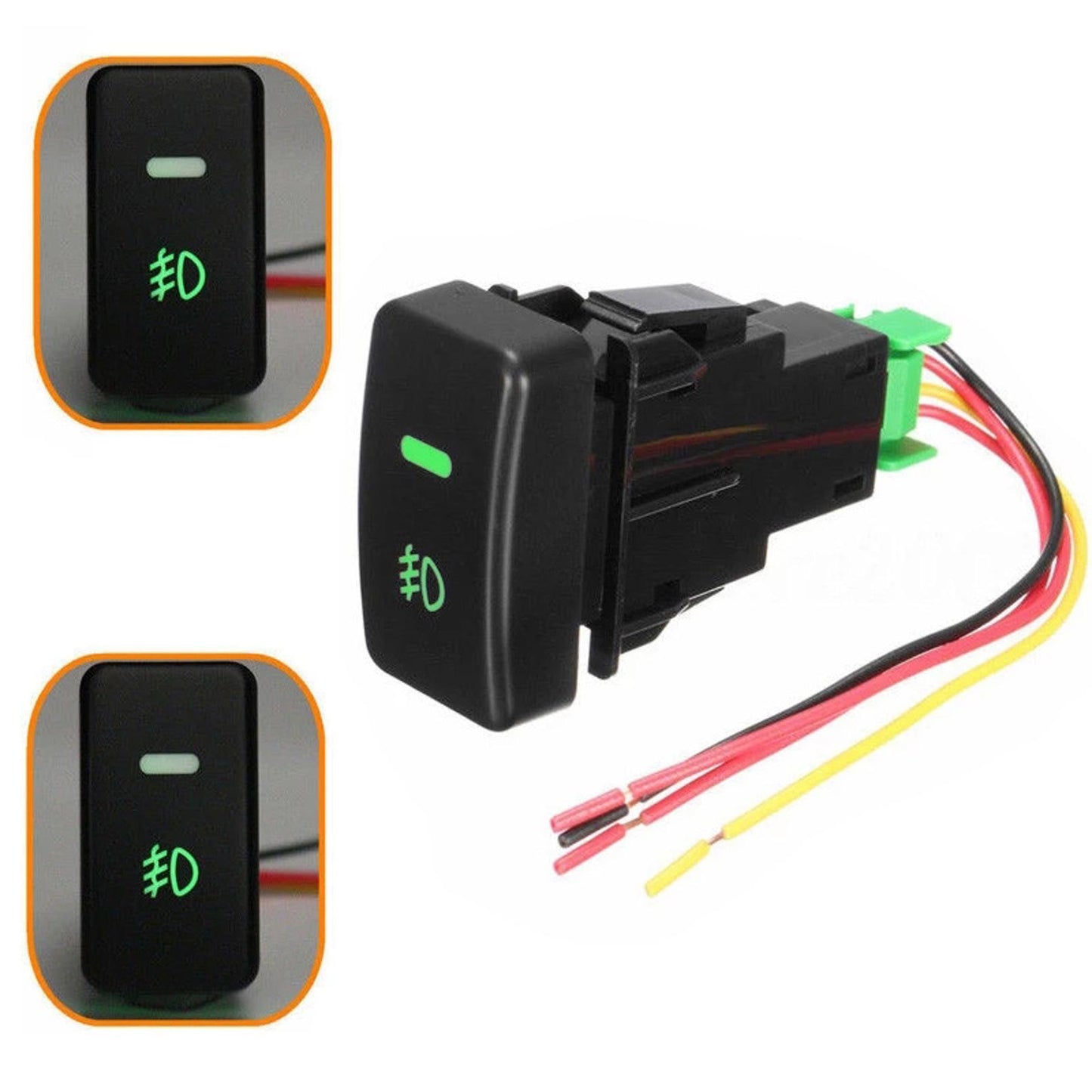 Black Plastic Car Fog Lamp 4 Pin On-Off Button Switch for Honda for Civic Accord CRV