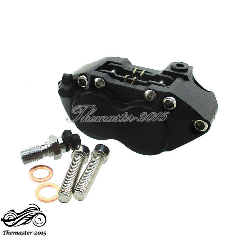 Racing 4-piston Brake Caliper For Pit Dirt Super Motard Bike Scooter Moped Q