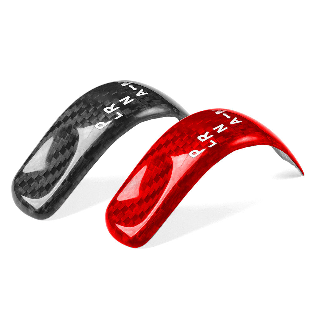 1Pcs Carbon Fiber Center Console Gear Shift Knob Cover Trim for Nissan GTR R35 Q