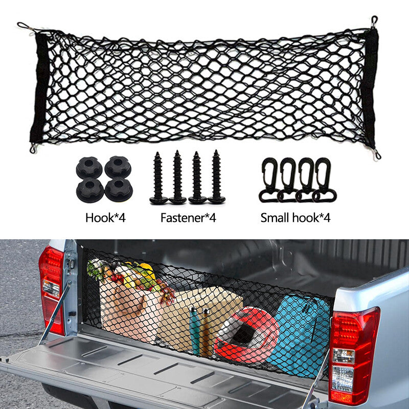 1Pcs 110*40CM Auto Rear Trunk Cargo Net Mesh Storage Organizer Pocket Small Cars Q