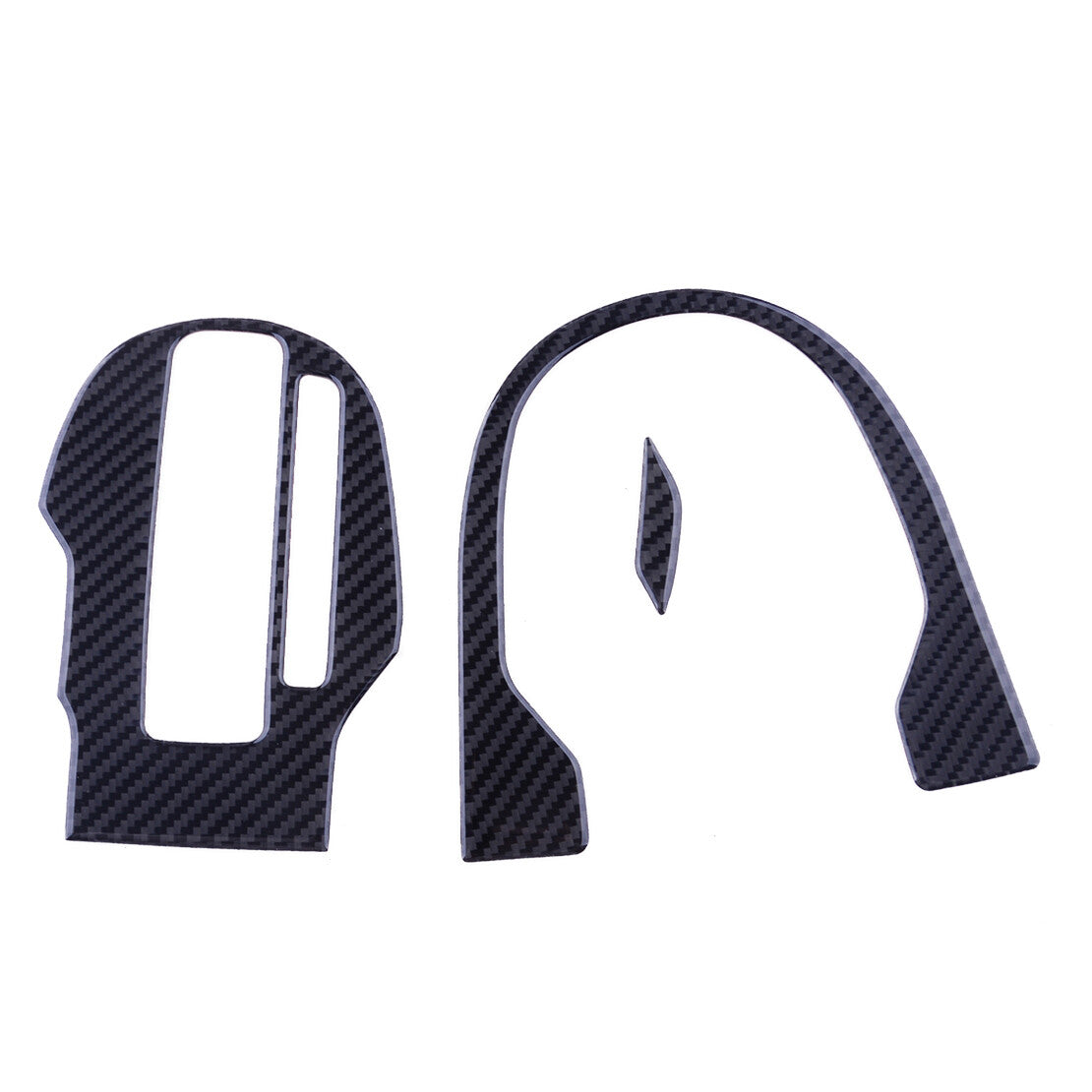 Carbon Fiber Interior Gear Shift Panel Cover Fit for for Honda FIT JAZZ 2014-2018 v