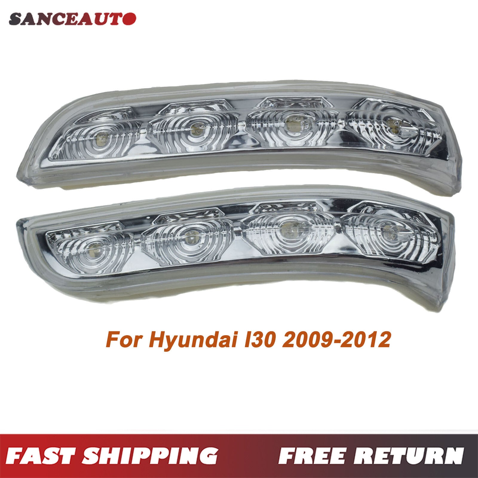 LED turn signals for left and right side mirrors applicable to for Hyundai I30 2009-2012- n