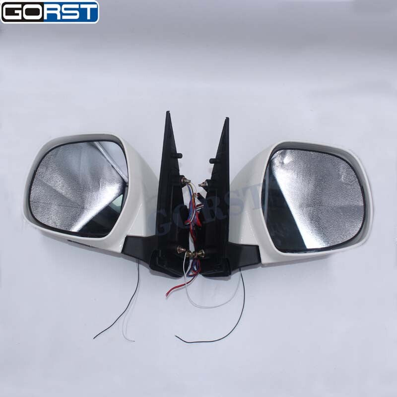 Car Electric Reflector Rearview Mirror Exterior for Hiace With Led Light v