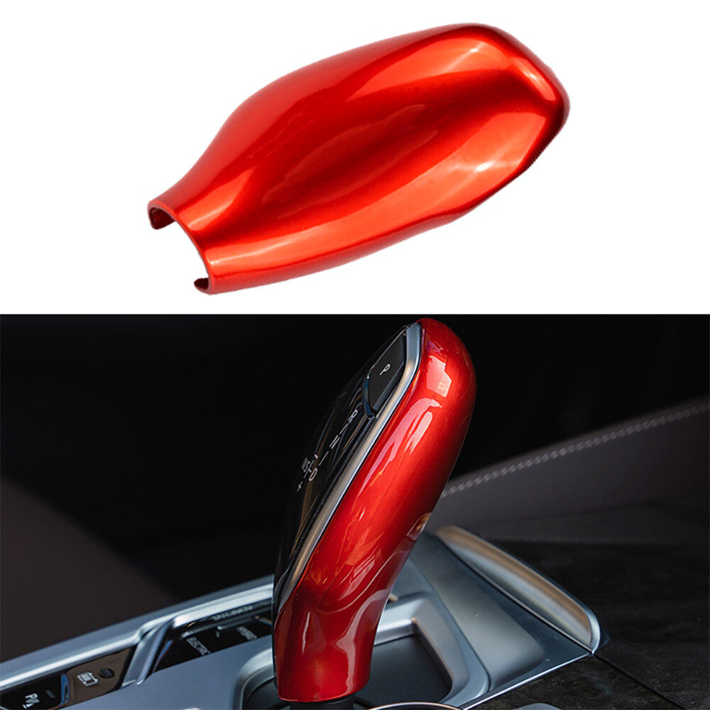 1-piece set suitable for X3 5 6 7 cars, speed gear shifter cover decoration, red - n