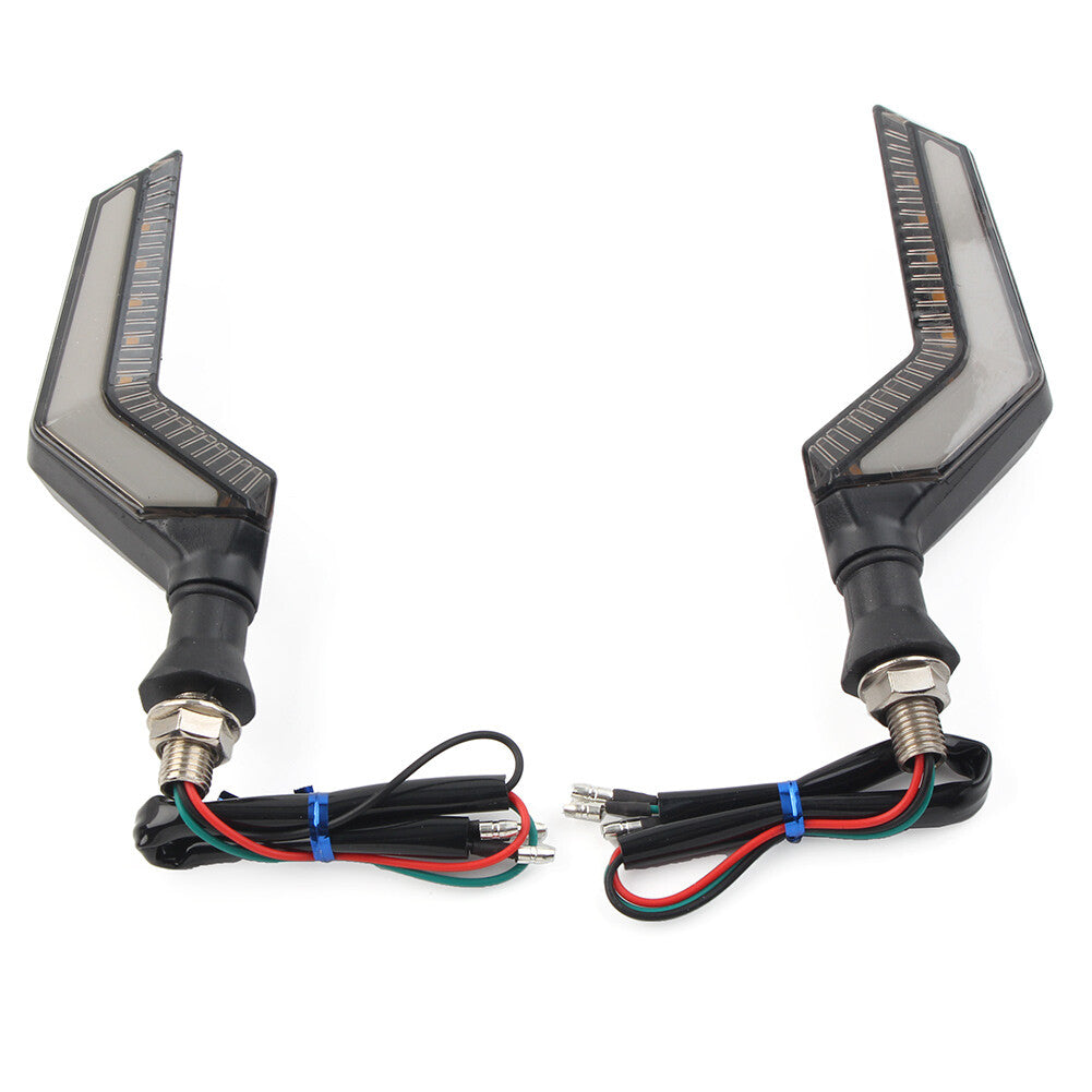Motorcycle Flasher LED Turn Signal Lights Amber Blinker DRL for Honda Blue 2PCS