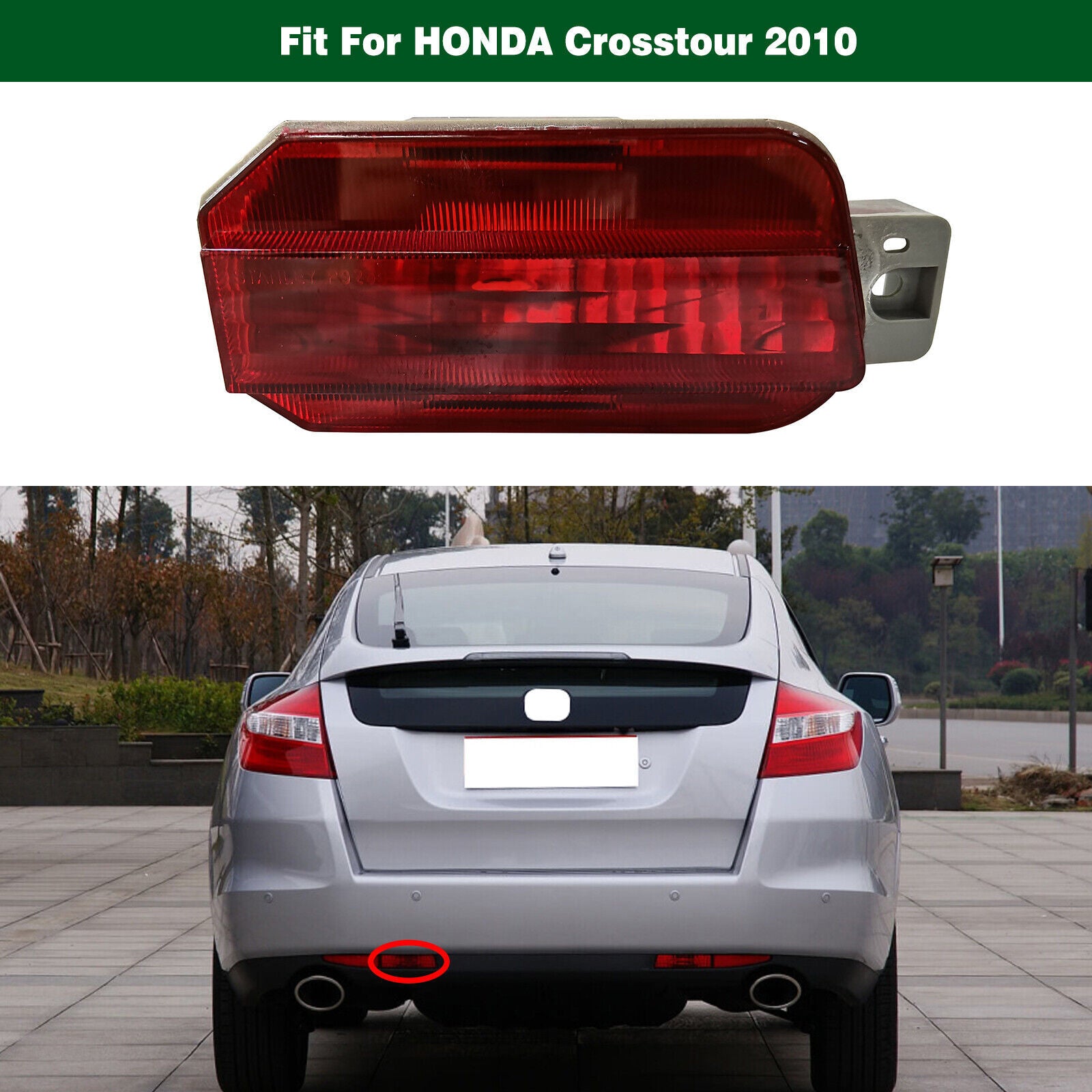 Left Rear Bumper Fog Light Tail Lamp 33450-TW0-H01 Fit for Honda Crosstour 2010