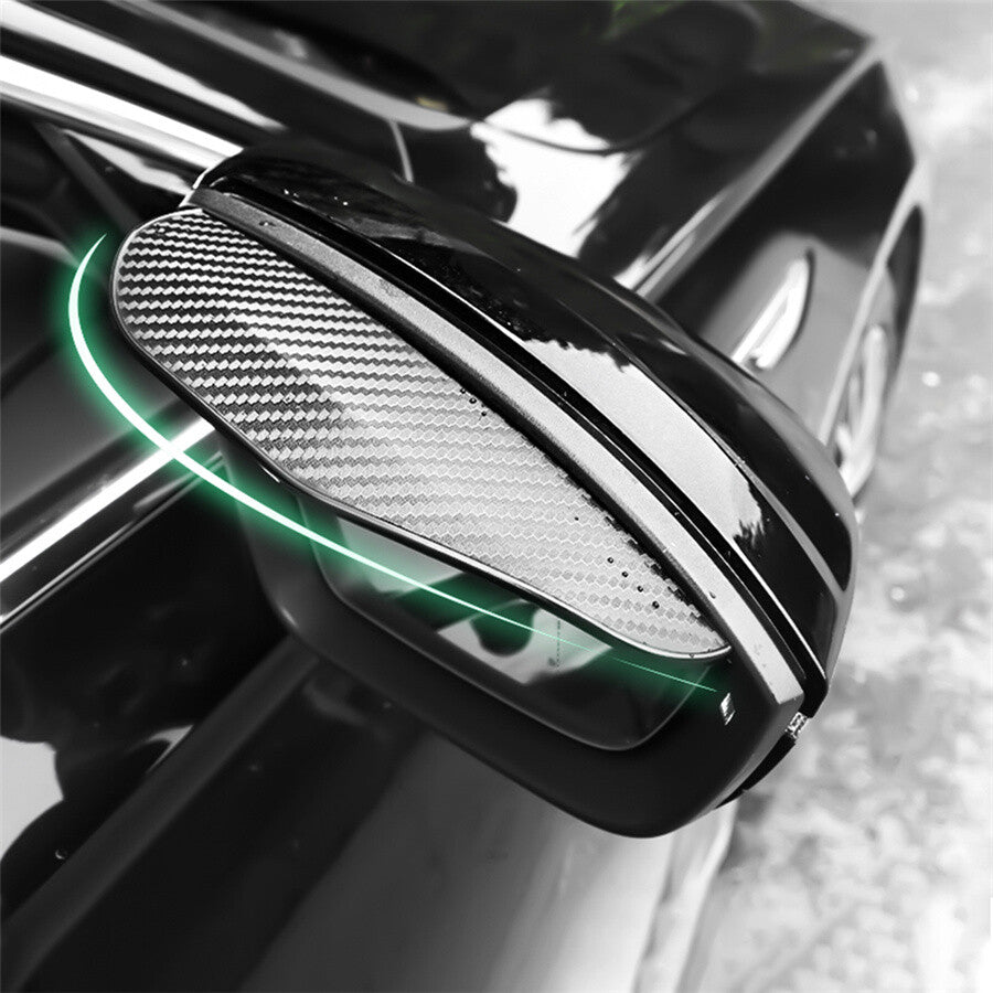 Car Mirror Rain Visor Guard Accessories Rear View Sun Visor Fit For Auto Black