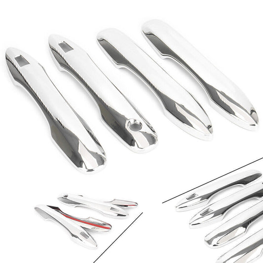 4PCS Chrome Door Handle Cover Molding Trim for Toyota for Camry 2018 ABS Q
