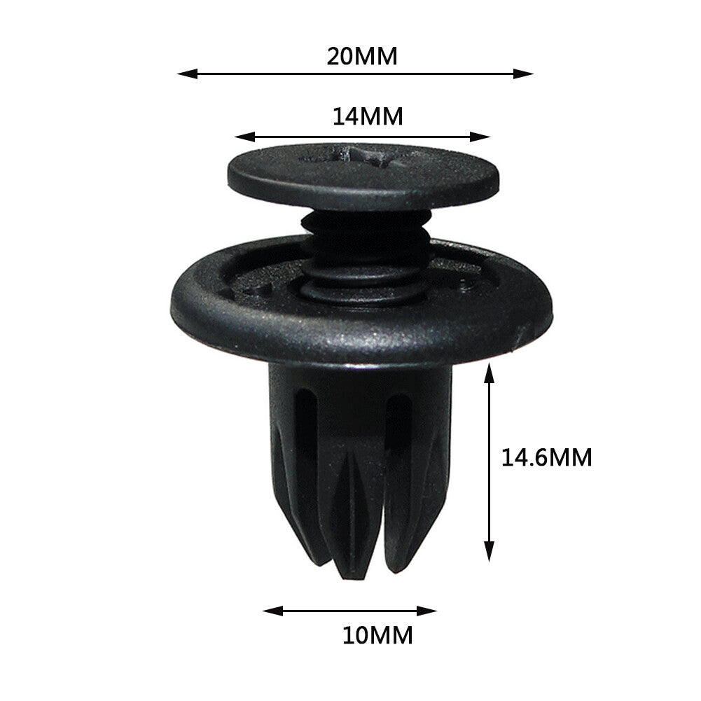10 Car Bumper Fender Liner Fastener Rivets for Honda for Acura for BMW for Mini Cooper
