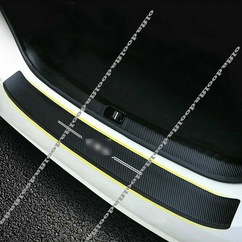 for Mazda CX-5 2017-2022 PU Carbon Fiber Rear Bumper Protector Sill Plate Cover