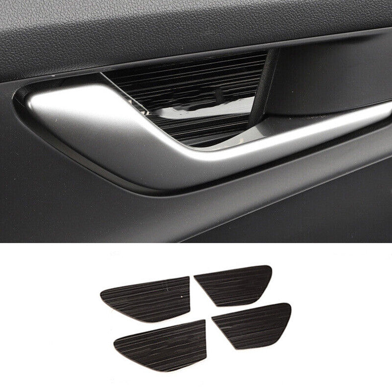 for Hyundai for Elantra 2021-2023 Black Stainless Inner Door Bowl Sticker Cover Trim