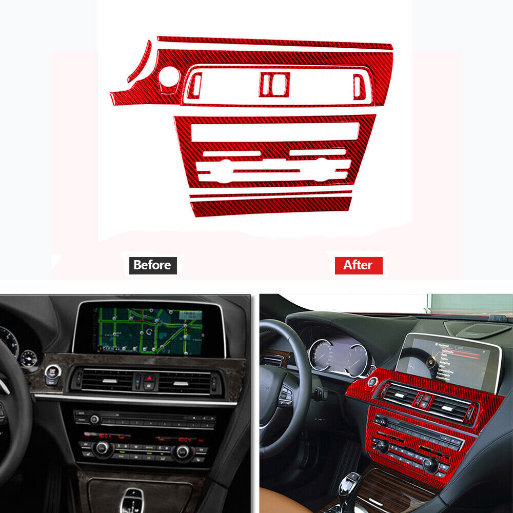 2pcs Carbon Fiber Interior Rear Door Panel Trim for Dodge for Ram 1500 2009-2012 v