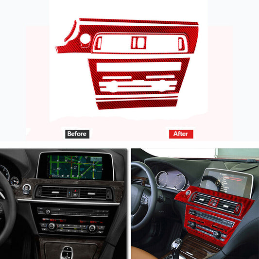 2pcs Carbon Fiber Interior Rear Door Panel Trim for Dodge for Ram 1500 2009-2012 v