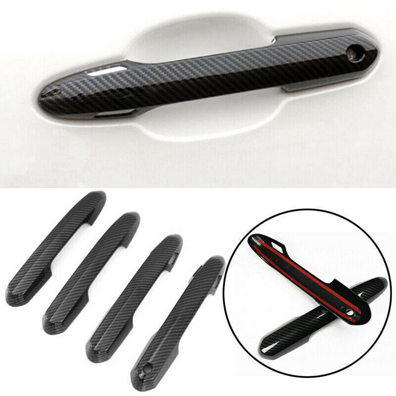 for Toyota Highlander 2020-24 ABS Carbon Fiber Side Door Handle Bowl Cover Trim