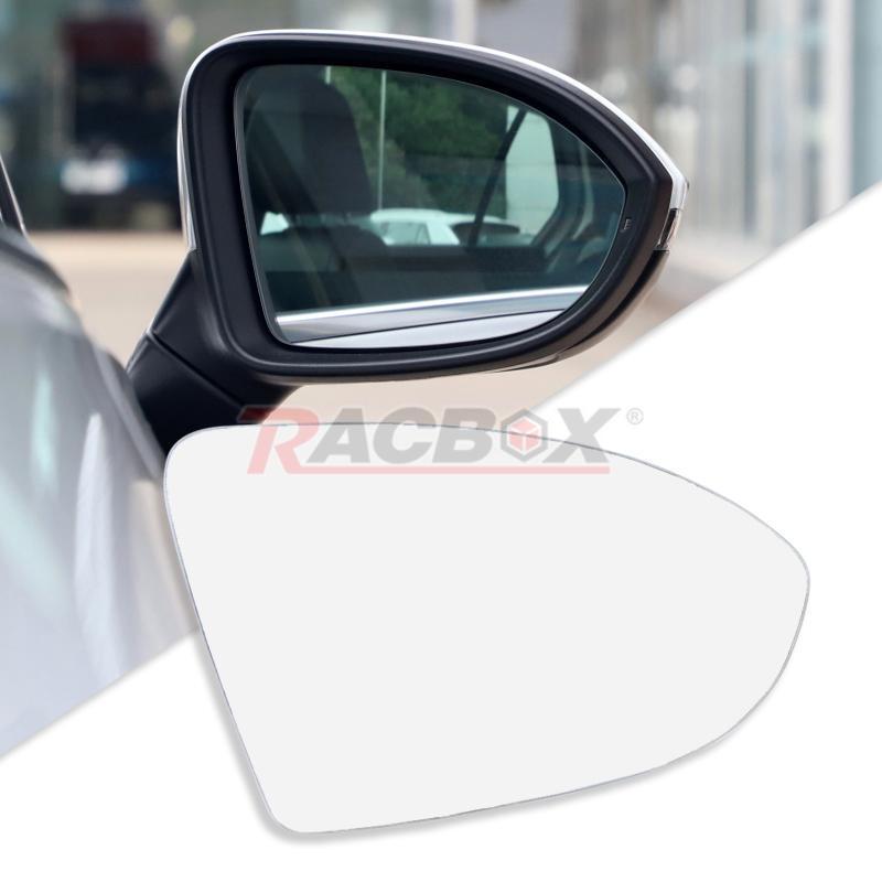 Mirror Glass Heated With Black Plate Passenger Right Side for 13-18 for VW for Golf MK7