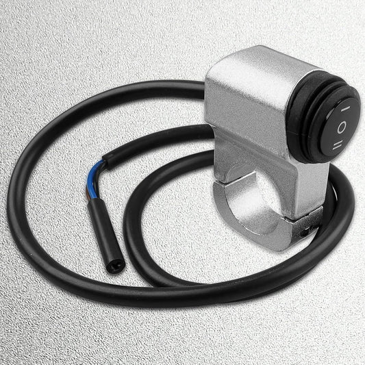 12V Motorcycle ATV Handlebar Headlight Switch,7/8 22-23mm On-Off-On Control CNC