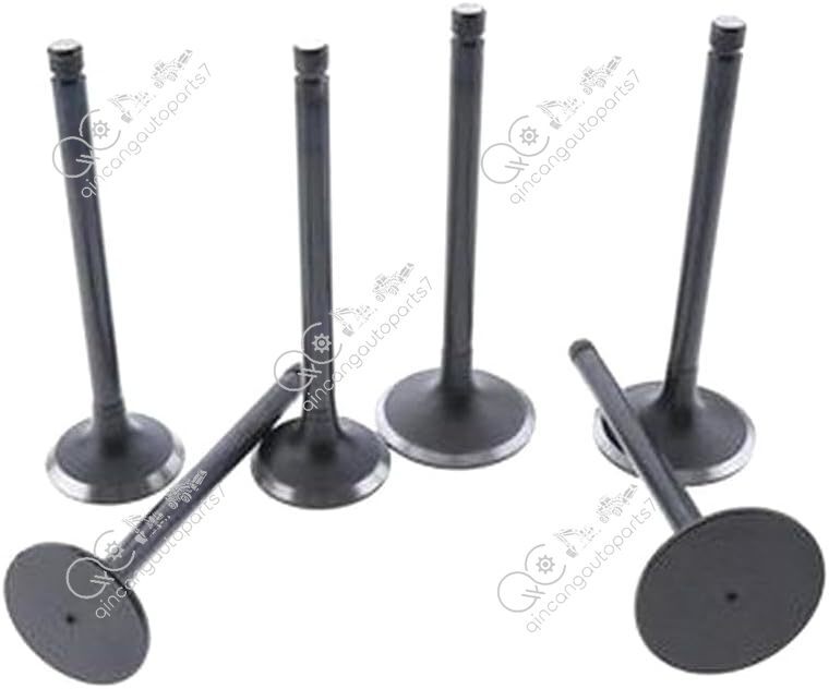 6 Pcs Intake Valve 6221-43-4110 Fit Intended For SAA6D108E-2A-C8 SAA6D108E-2C-N8