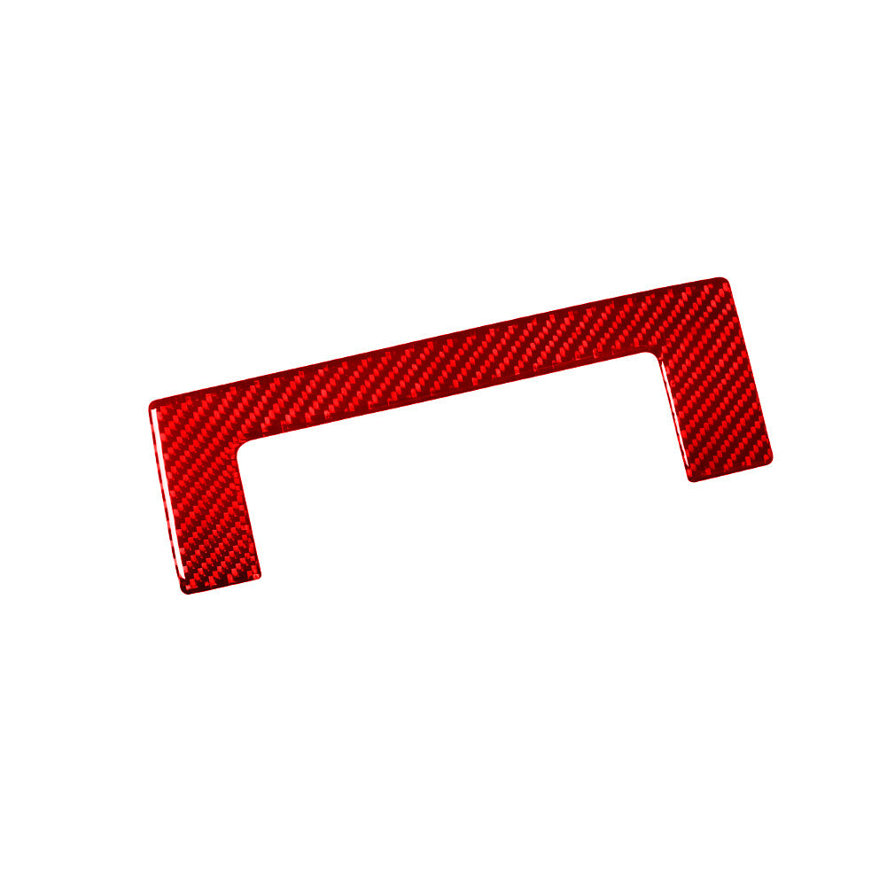 Red Carbon Fiber Rear Watercup Holder Panel Cover Trim for Chrysler 300 2005-07 v