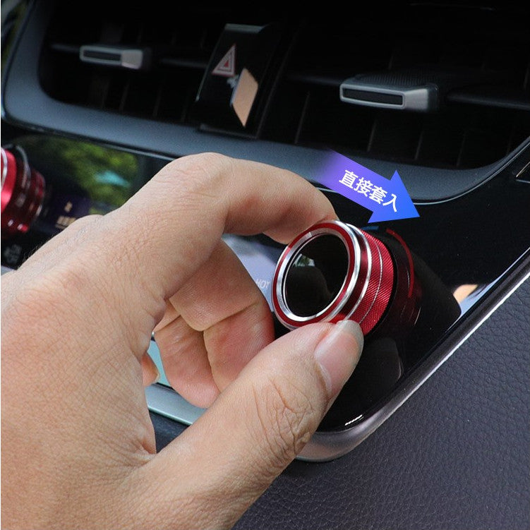 for Corolla 2019-2023 Air Condition Knob Button Ring Cover Decor Pair v