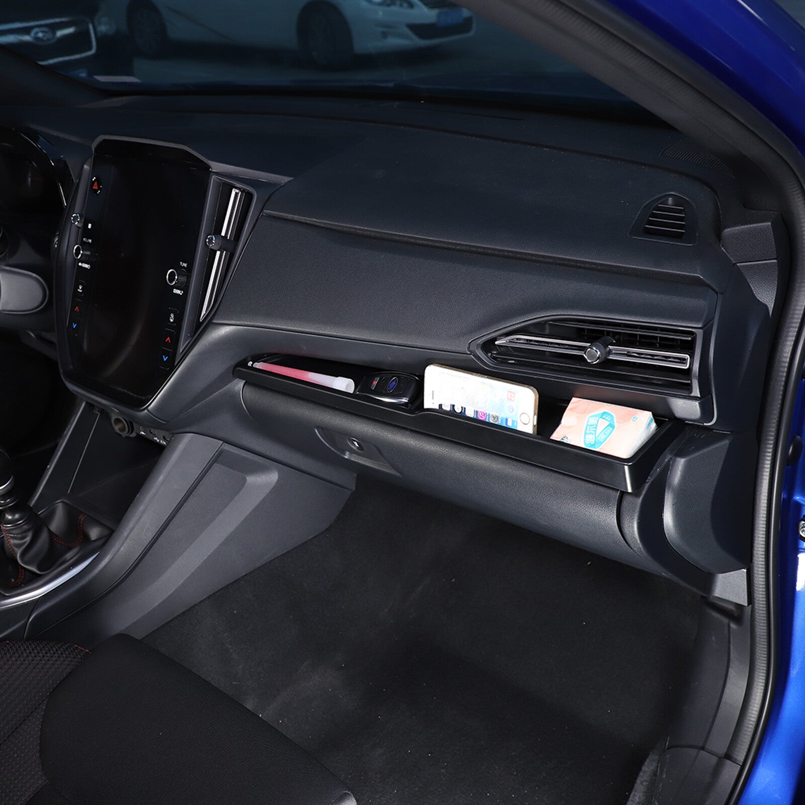 Passenger-side dashboard storage box frame trim for Subaru WRX STI 2022 - 2024 All New n