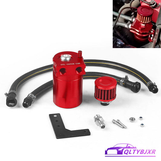 For 19-22 for Chevy Silverado for GMC for Sierra Oil Catch Can Tank Separator w/Filter Red