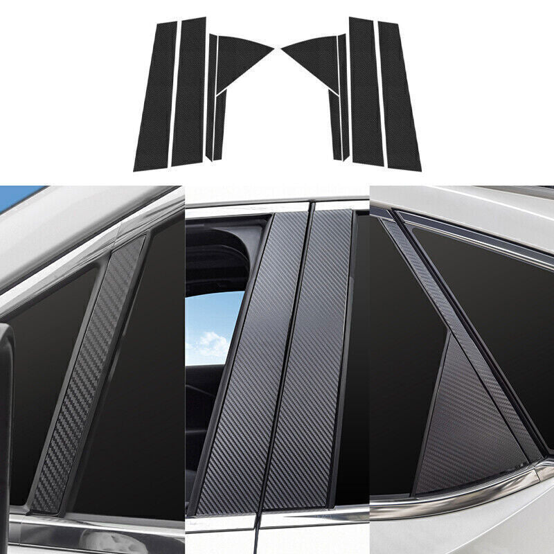 for Lexus RX350 350h 23-2024 Carbon Fiber Door B,C Pillar Post Sticker Decal 10P