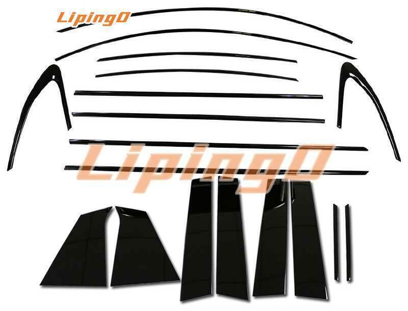 For Malibu 2016-24 Gloss Black Steel Window Molding Trim Cover Strips n