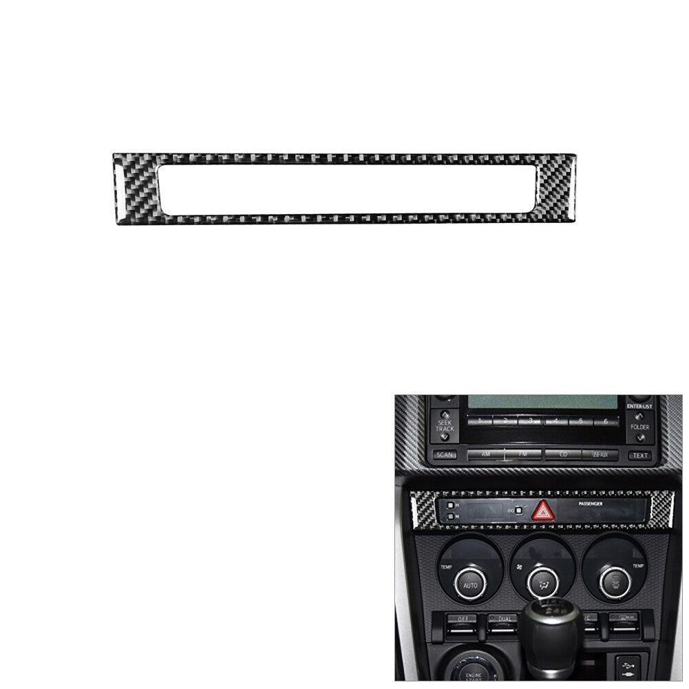 Carbon Fiber Emergency Light Button Frame Trim for Toyota 86 for Subaru BRZ 2017-19