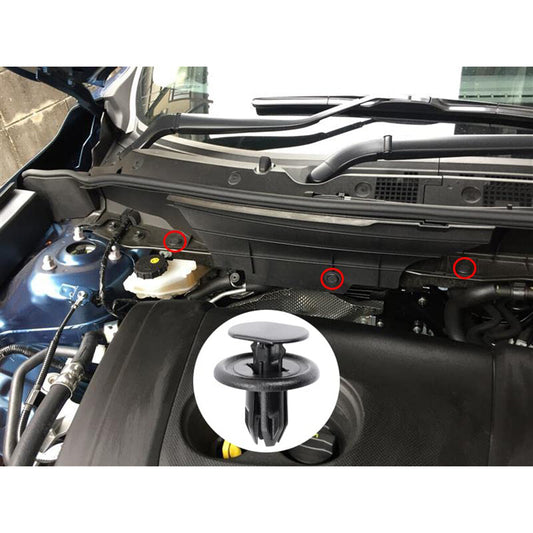 10 Car Bumper Cover Cowl Splash Shield Push Type Clips for MAZDA