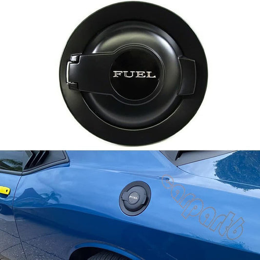 Black Vapor Edition Fuel Gas Filler Door Cap for Dodge for Challenger 2008-2019 Q