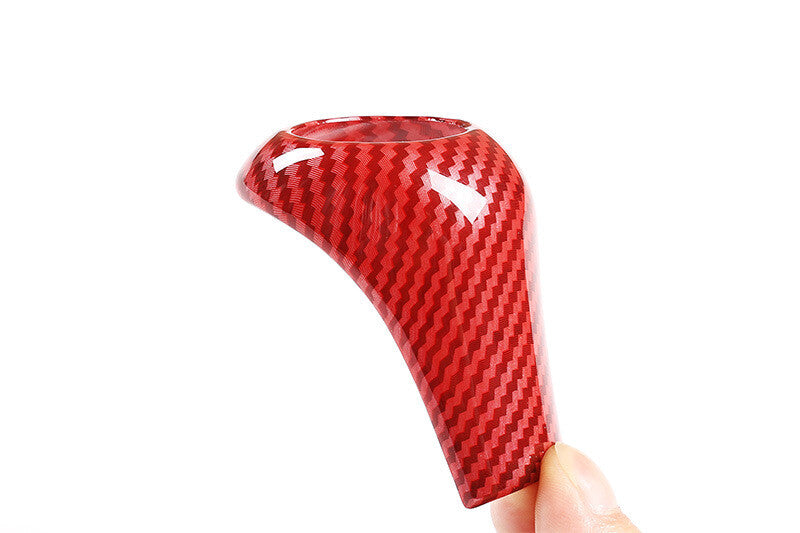 Suitable for Mercedes A/C/E/CLS/GLK/G Class gear lever shifter ABS carbon fiber protective cover Q