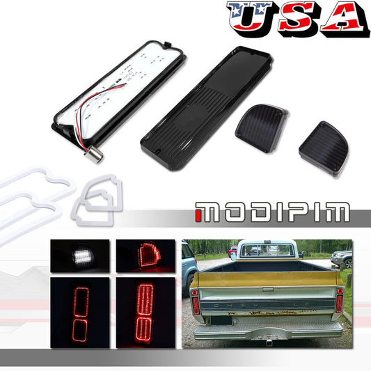 PLUG&PLAY Smoke LED Rear Spare Light Kit Pair Suitable for 67-72 and for GMC Trucks- v